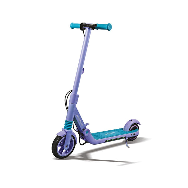 Kids electric scooter with helmet and knee pads