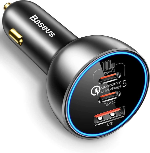 160W Car Charger with Qualcomm Quick Charge 5 (Multi-Port Fast Charging)